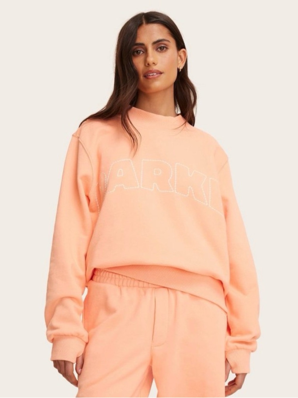 NWT Parke x Target Orange Mockneck in Peach